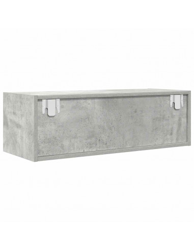 Mobile per TV Grigio Cemento 80x31x25,5 cm Legno Multistrato