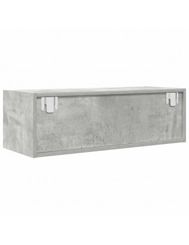 Mobile per TV Grigio Cemento 80x31x25,5 cm Legno Multistrato