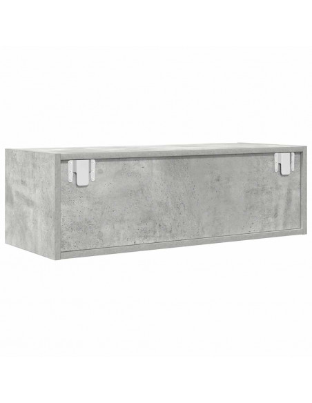 Mobile per TV Grigio Cemento 80x31x25,5 cm Legno Multistrato
