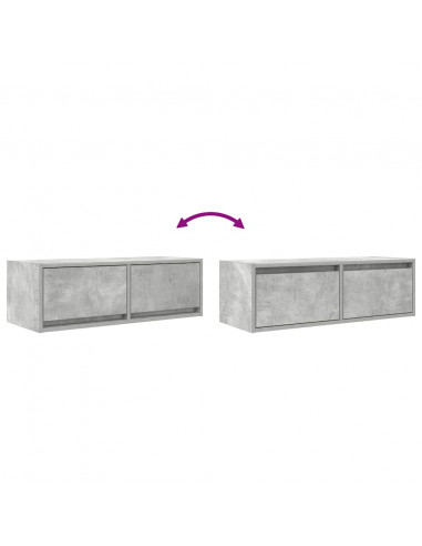 Mobile per TV Grigio Cemento 80x31x25,5 cm Legno Multistrato