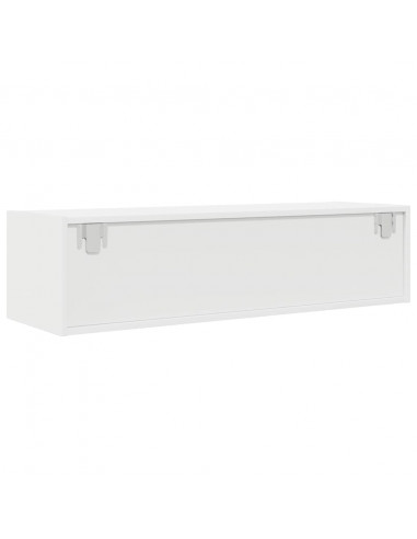 Mobile Porta TV Bianco 100x31x25,5 cm in Legno Multistrato