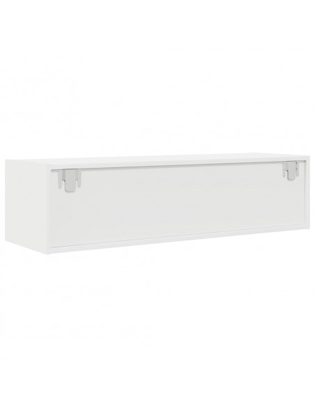 Mobile Porta TV Bianco 100x31x25,5 cm in Legno Multistrato