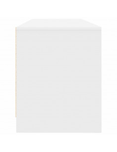 Mobile Porta TV Bianco 188,5x41x50 cm in Legno Multistrato 2