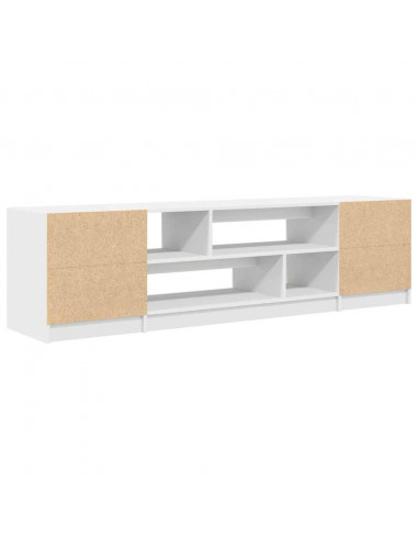 Mobile Porta TV Bianco 188,5x41x50 cm in Legno Multistrato