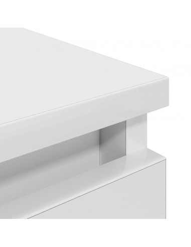 Mobile Porta TV Bianco 40x35x54 cm in Legno Multistrato