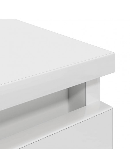 Mobile Porta TV Bianco 40x35x54 cm in Legno Multistrato