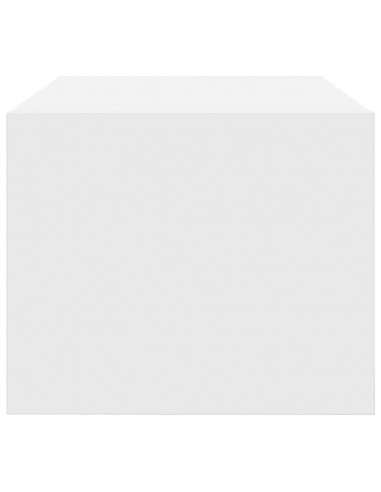 Mobile Porta TV Bianco 60x31x25,5 cm in Legno Multistrato