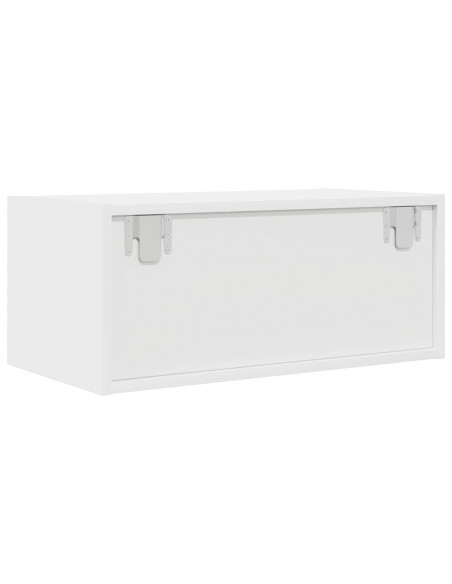 Mobile Porta TV Bianco 60x31x25,5 cm in Legno Multistrato