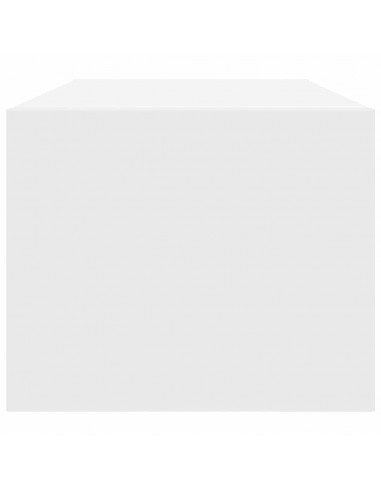 Mobile Porta TV Bianco 80x31x25,5 cm in Legno Multistrato