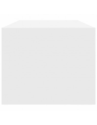 Mobile Porta TV Bianco 80x31x25,5 cm in Legno Multistrato