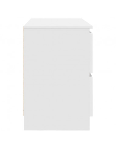 Mobile Porta TV Bianco 80x35x54 cm in Legno Multistrato