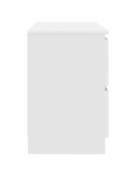 Mobile Porta TV Bianco 80x35x54 cm in Legno Multistrato