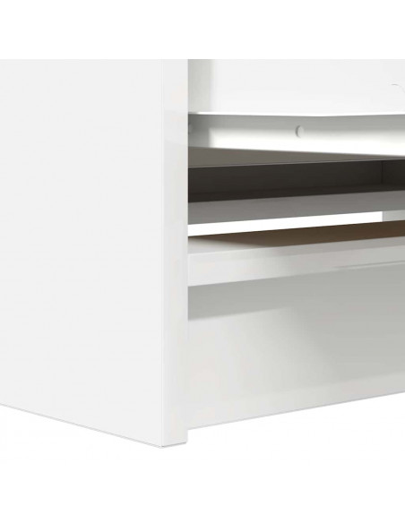 Mobile Porta TV Bianco 80x35x54 cm in Legno Multistrato