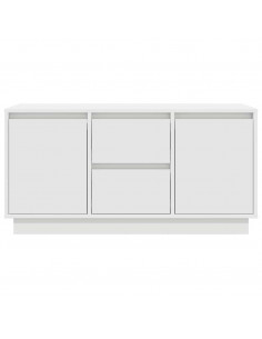 Mobile Porta TV con Luci LED Bianco 100x41x50 cm 2