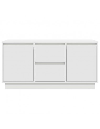 Mobile Porta TV con Luci LED Bianco 100x41x50 cm