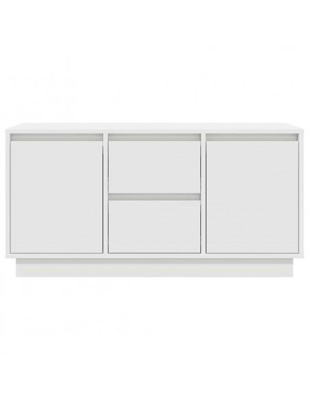 Mobile Porta TV con Luci LED Bianco 100x41x50 cm