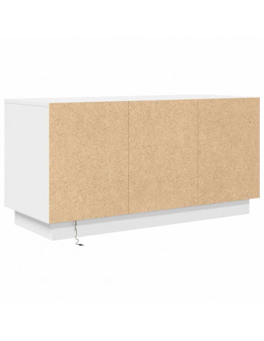 Mobile Porta TV con Luci LED Bianco 100x41x50 cm