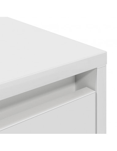 Mobile Porta TV con Luci LED Bianco 100x41x50 cm