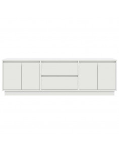 Mobile Porta TV con Luci LED Bianco 160,5x41x50 cm 2