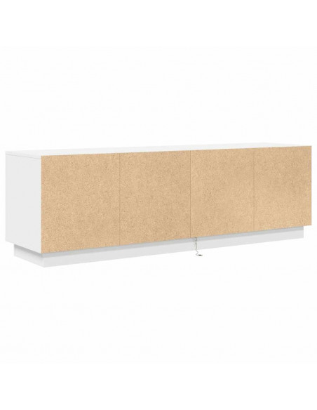 Mobile Porta TV con Luci LED Bianco 160,5x41x50 cm