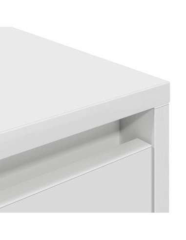 Mobile Porta TV con Luci LED Bianco 160,5x41x50 cm