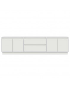 Mobile Porta TV con Luci LED Bianco 193,5x41x50 cm 2