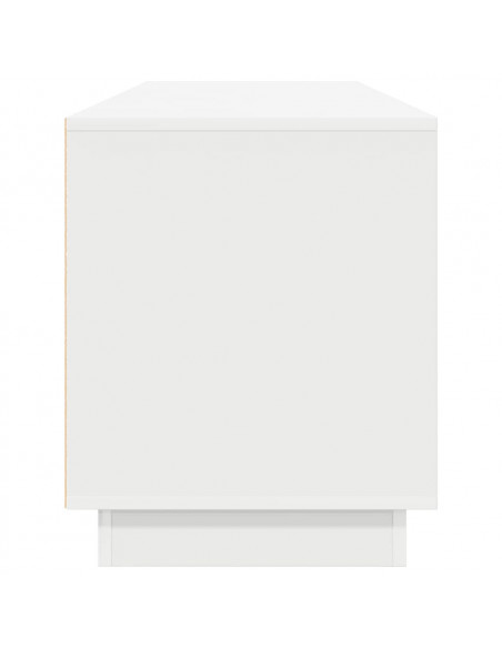 Mobile Porta TV con Luci LED Bianco 193,5x41x50 cm