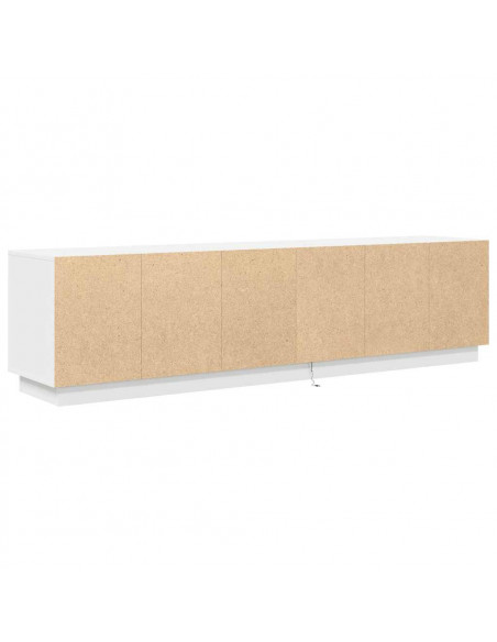 Mobile Porta TV con Luci LED Bianco 193,5x41x50 cm