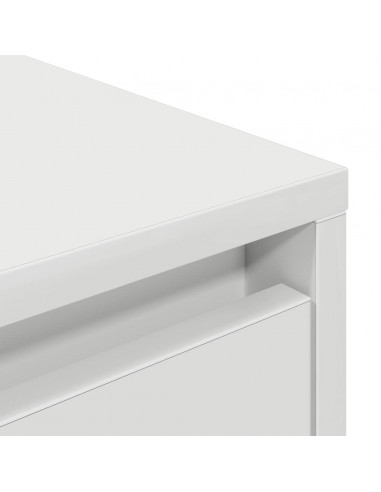 Mobile Porta TV con Luci LED Bianco 193,5x41x50 cm