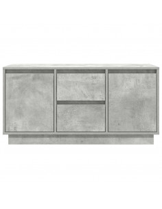 Mobile Porta TV con Luci LED Grigio Cemento 100x41x50 cm 2