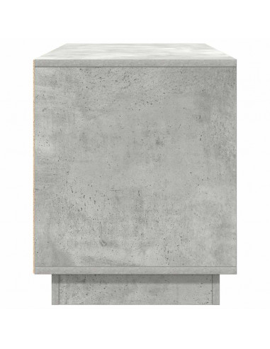 Mobile Porta TV con Luci LED Grigio Cemento 100x41x50 cm