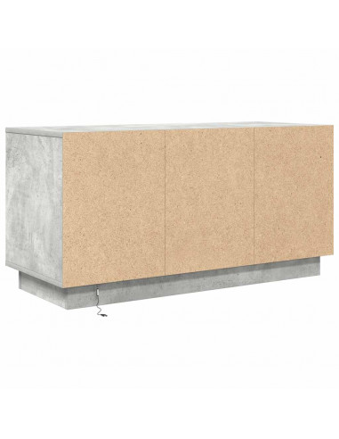 Mobile Porta TV con Luci LED Grigio Cemento 100x41x50 cm