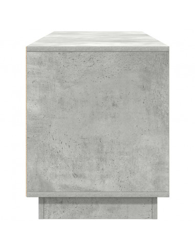 Mobile Porta TV con Luci LED Grigio Cemento 160,5x41x50 cm