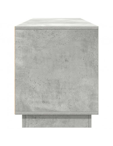 Mobile Porta TV con Luci LED Grigio Cemento 193,5x41x50 cm