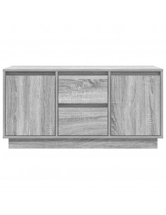 Mobile Porta TV con Luci LED Grigio Sonoma 100x41x50 cm 2