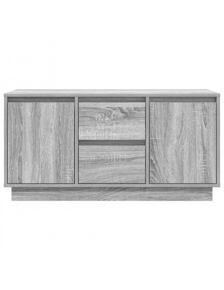 Mobile Porta TV con Luci LED Grigio Sonoma 100x41x50 cm