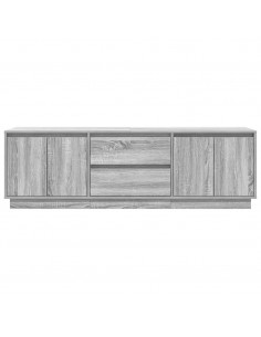 Mobile Porta TV con Luci LED Grigio Sonoma 160,5x41x50 cm 2