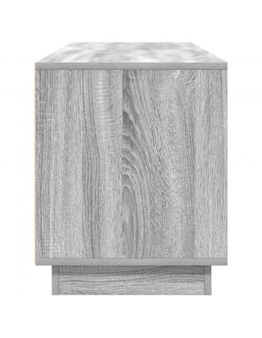 Mobile Porta TV con Luci LED Grigio Sonoma 160,5x41x50 cm