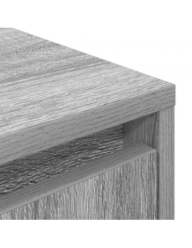 Mobile Porta TV con Luci LED Grigio Sonoma 160,5x41x50 cm