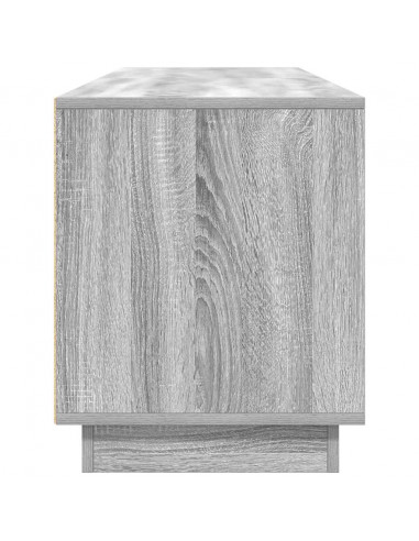 Mobile Porta TV con Luci LED Grigio Sonoma 193,5x41x50 cm