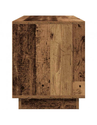 Mobile Porta TV con Luci LED Legno Antico 100x41x50 cm