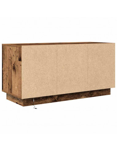 Mobile Porta TV con Luci LED Legno Antico 100x41x50 cm