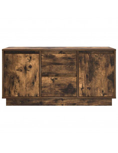 Mobile Porta TV con Luci LED Rovere Fumo 100x41x50 cm 2