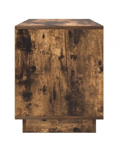 Mobile Porta TV con Luci LED Rovere Fumo 100x41x50 cm