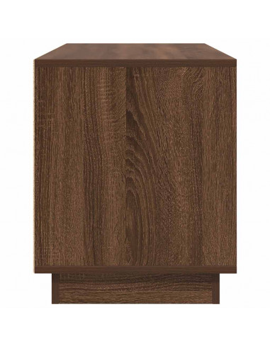 Mobile Porta TV con Luci LED Rovere Marrone 100x41x50 cm