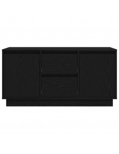 Mobile Porta TV con Luci LED Rovere Nero 100x41x50 cm 2