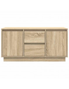 Mobile Porta TV con Luci LED Rovere Sonoma 100x41x50 cm 2