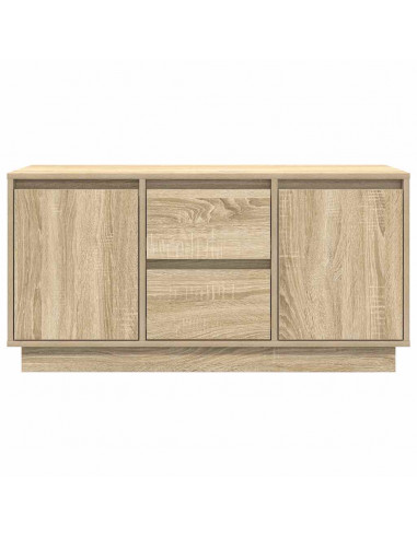 Mobile Porta TV con Luci LED Rovere Sonoma 100x41x50 cm