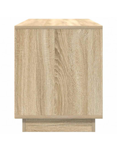 Mobile Porta TV con Luci LED Rovere Sonoma 100x41x50 cm