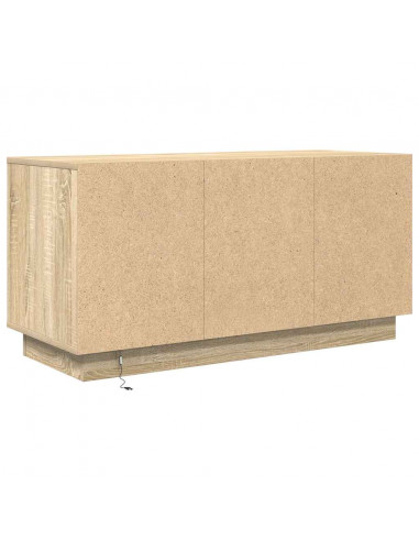 Mobile Porta TV con Luci LED Rovere Sonoma 100x41x50 cm